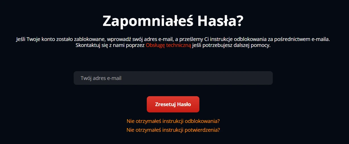 forgot password